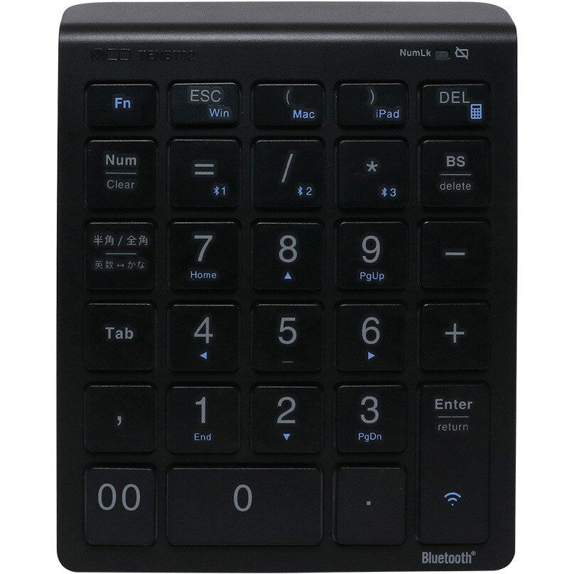 TENBT02/BK Bluetoothテンキー MCO 無線 ブラック色 - 【通販