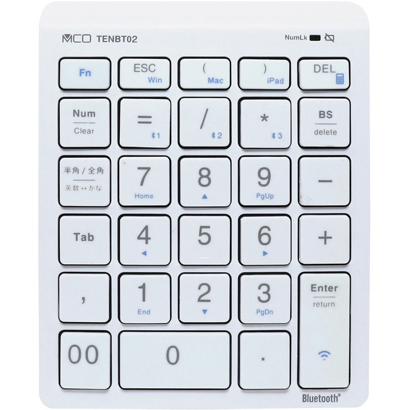 TENBT02/WH Bluetoothテンキー MCO 無線 【通販モノタロウ】