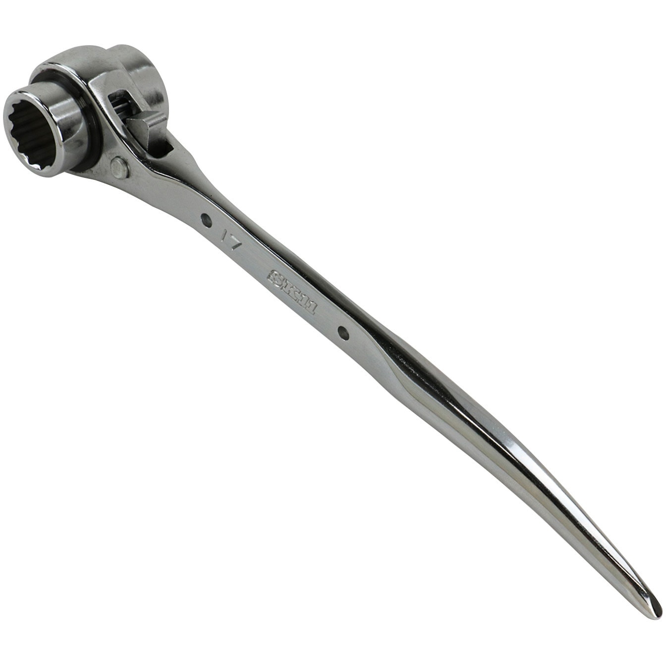 RS-1721C 両口ラチェットレンチスリム SK11 全長225mm寸法17×21mm RS