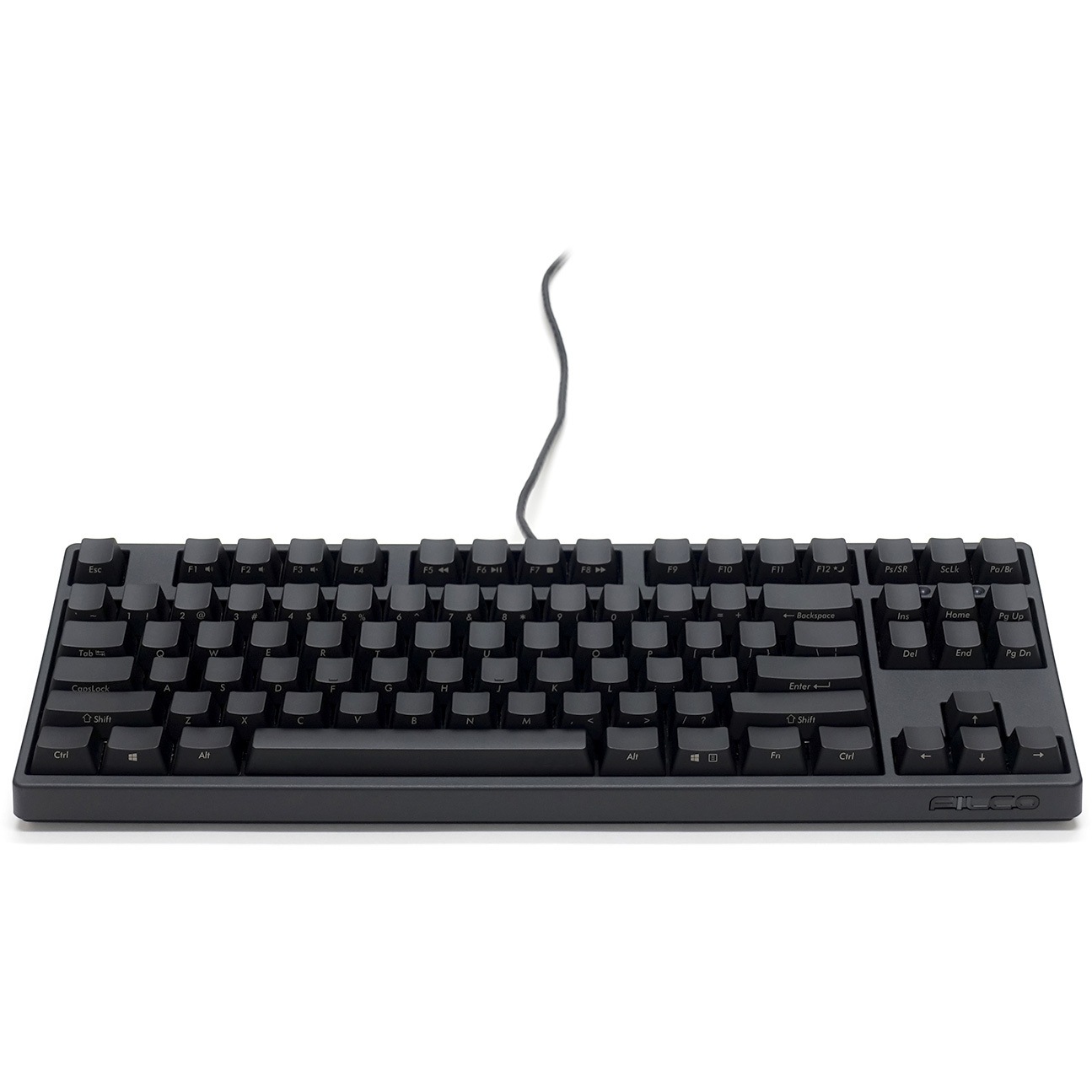 FKBN87MPS/EFMB3 Majestouch 3 NINJA テンキーレス PBTキーキャップ 英語配列 静音赤軸 FILCO(ダイヤテック/DIATEC) インターフェイスUSB/PS2 有線 ブラック色