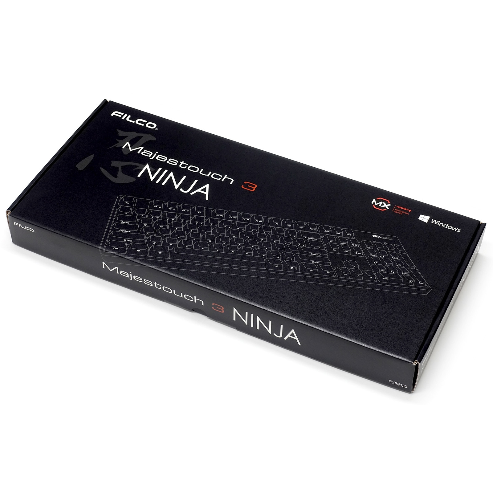 FKBN104MC/EFMB3 Majestouch 3 NINJA フルサイズ PBTキーキャップ 英語配列 青軸 FILCO(ダイヤテック/DIATEC) インターフェイスUSB/PS2 有線 ブラック色