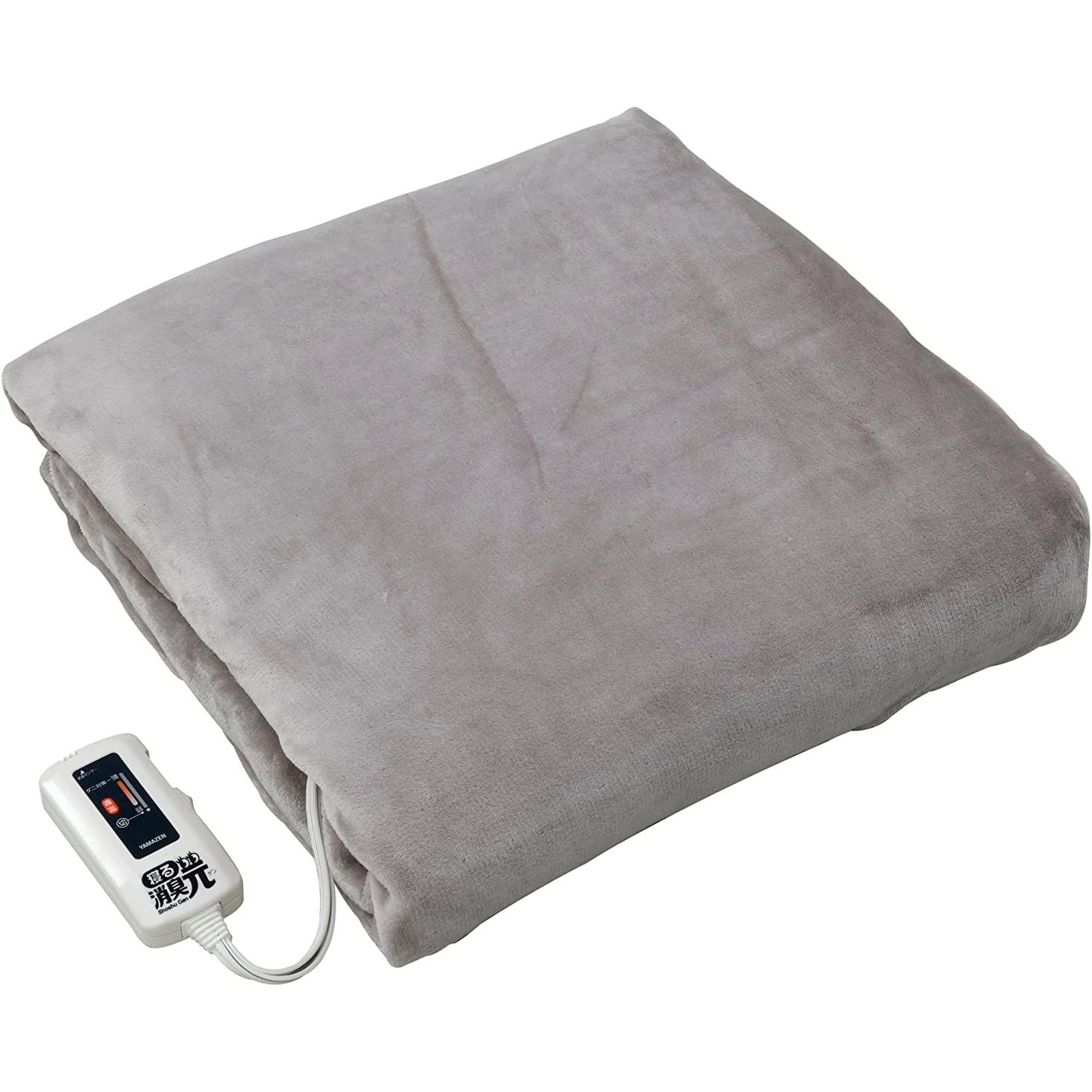 YKSG-F42(GG/BR) フランネル電気毛布「寝る消臭元」 1枚 YAMAZEN(山善