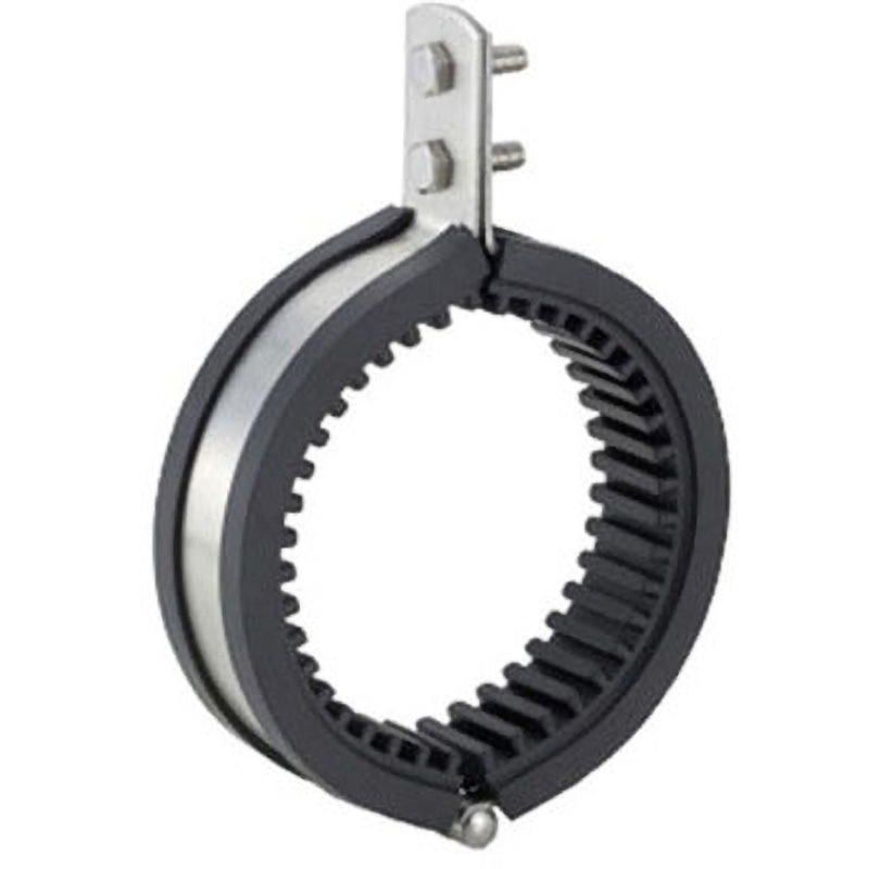 A10359-0135 ステン防振立バンド10tゴム アカギ 呼び径150A  A10359-0135