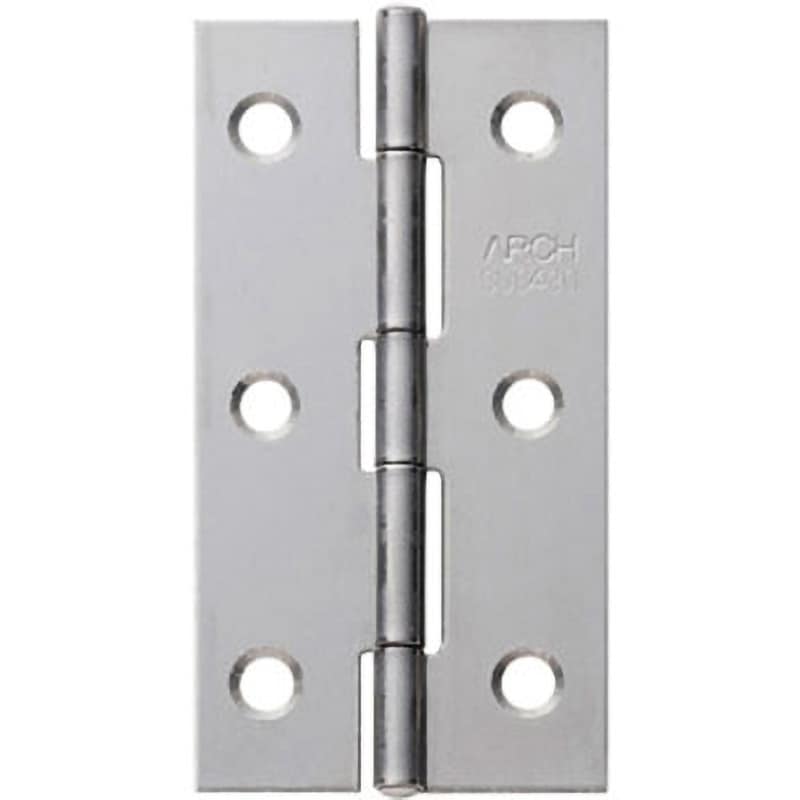 No.4510-38BK No.4510 ステンレス薄口丁番 ビス付 ニシムラ BK(光沢研磨) 横26mm縦38mm 1箱(50枚)