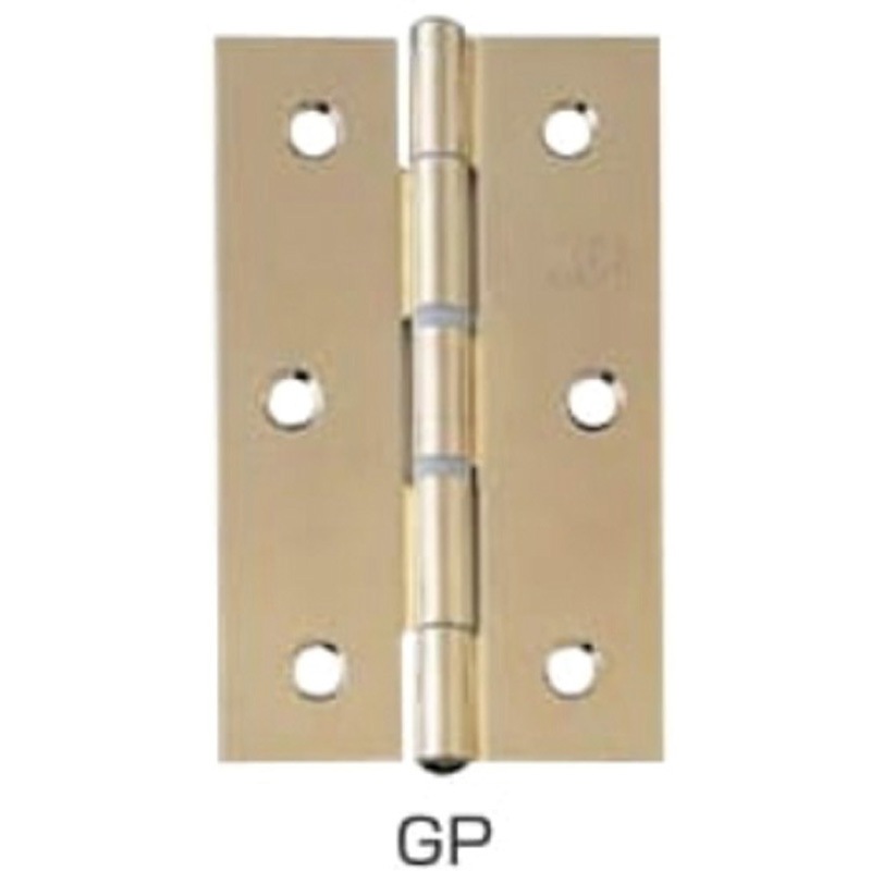 のきした No.4520-76GP No.4520 ステンレス中厚丁番 金メッキ ニシムラ 横