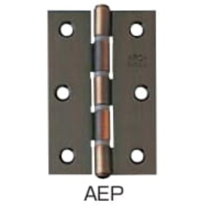 No.3530-76AEP No.3530 ステンレス厚口丁番 銅ブロンズ ニシムラ 横50mm縦76mm 1箱(20枚)