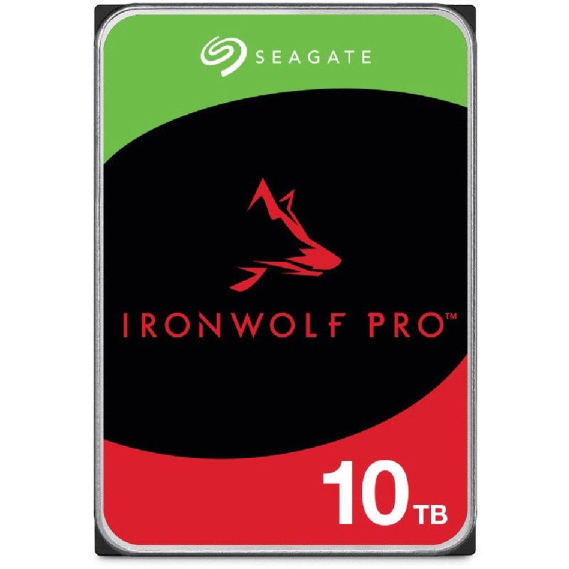 ST10000NT001 Seagate IronWolf Pro 3.5" 【ベイ無制限】 内蔵HDD(CMR) データ復旧3年付 5年保証 7200rpm PC NAS 用 RVセンサー 1個 SEAGATE(シーゲイト) 【通販モノタロウ】