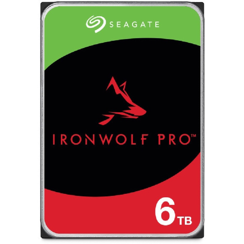 ST6000NT001 Seagate IronWolf Pro 3.5" 【ベイ無制限】 内蔵HDD(CMR) データ復旧3年付 5年保証 7200rpm PC NAS 用 RVセンサー 1個 SEAGATE(シーゲイト) 【通販モノタロウ】