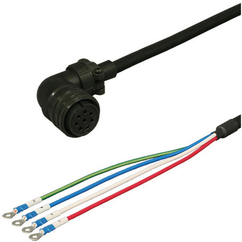 DSVPWS1L-12M-006-E 三菱電機J2S対応電源ケーブル<直結><アングルプラグ><反負荷側><可動> ダイヤトレンド 長さ6m  DSVPWS1L-12M-006-E
