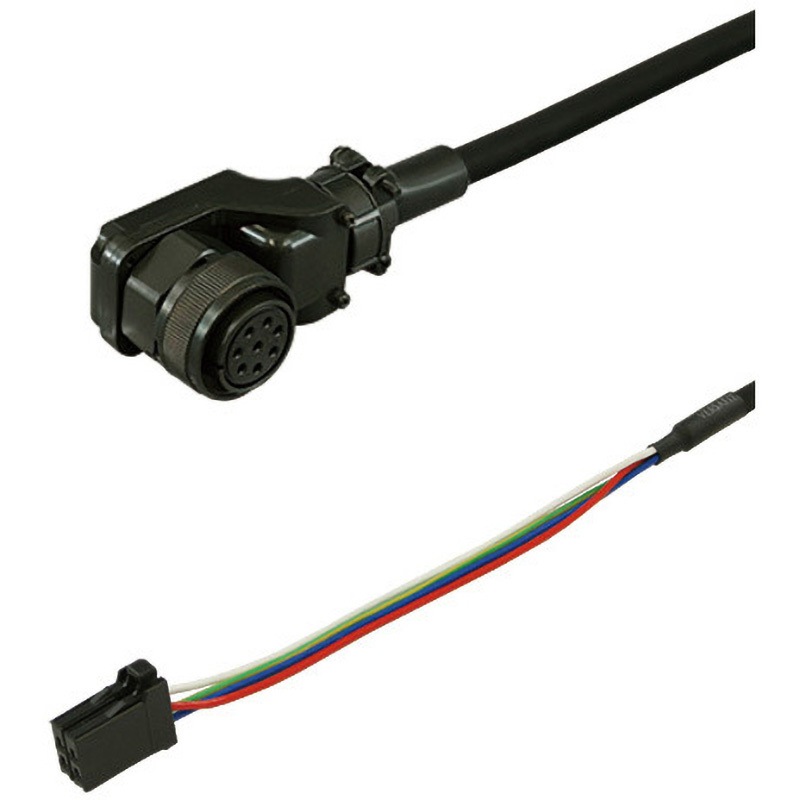 DSVPWS1LL-12W-006 三菱電機J3対応電源ケーブル<直結><低背アングルプラグ><反負荷側><固定> ダイヤトレンド 長さ6m  DSVPWS1LL-12W-006