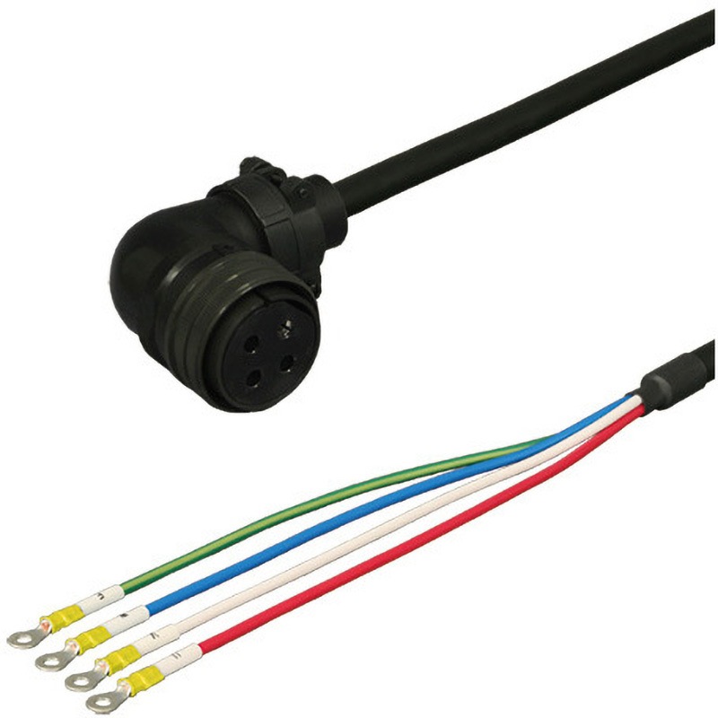 DSVPWS3L-55M-001-E 三菱電機J4/J3/J2S対応電源ケーブル<直結><アングルプラグ><反負荷側><可動> ダイヤトレンド 長さ1m  DSVPWS3L-55M-001-E