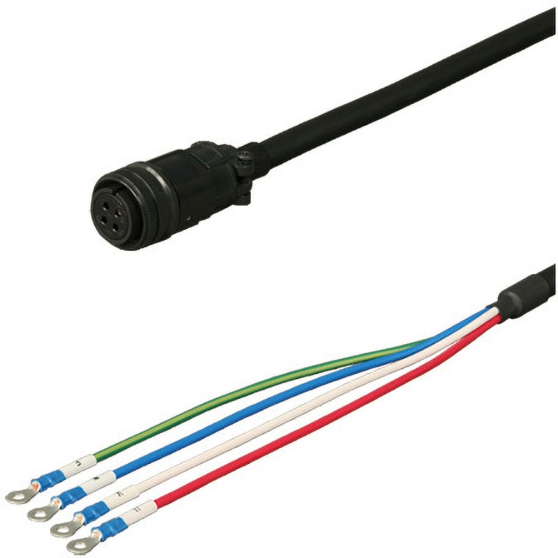 DSVPWS4-20M-006-E 三菱電機J3対応電源ケーブル<直結><ストレートプラグ><可動> ダイヤトレンド 長さ6m  DSVPWS4-20M-006-E