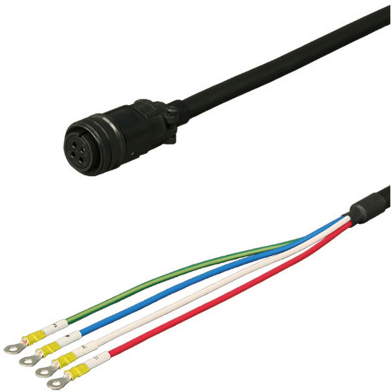DSVPWS4-35M-002-E 三菱電機J4/J3対応電源ケーブル<直結><ストレートプラグ><可動> ダイヤトレンド 長さ2m  DSVPWS4-35M-002-E