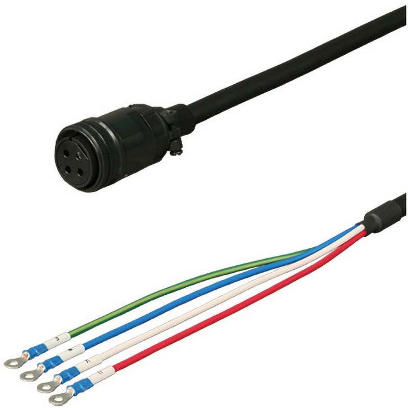 DSVPWS5-20M-005-E 三菱電機J3対応電源ケーブル<直結><ストレートプラグ><可動> ダイヤトレンド 長さ5m  DSVPWS5-20M-005-E