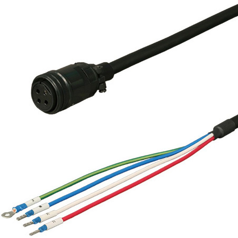 DSVPWS5-20P-005-E 三菱電機J4/J3対応電源ケーブル<直結><ストレートプラグ><可動> ダイヤトレンド 長さ5m  DSVPWS5-20P-005-E