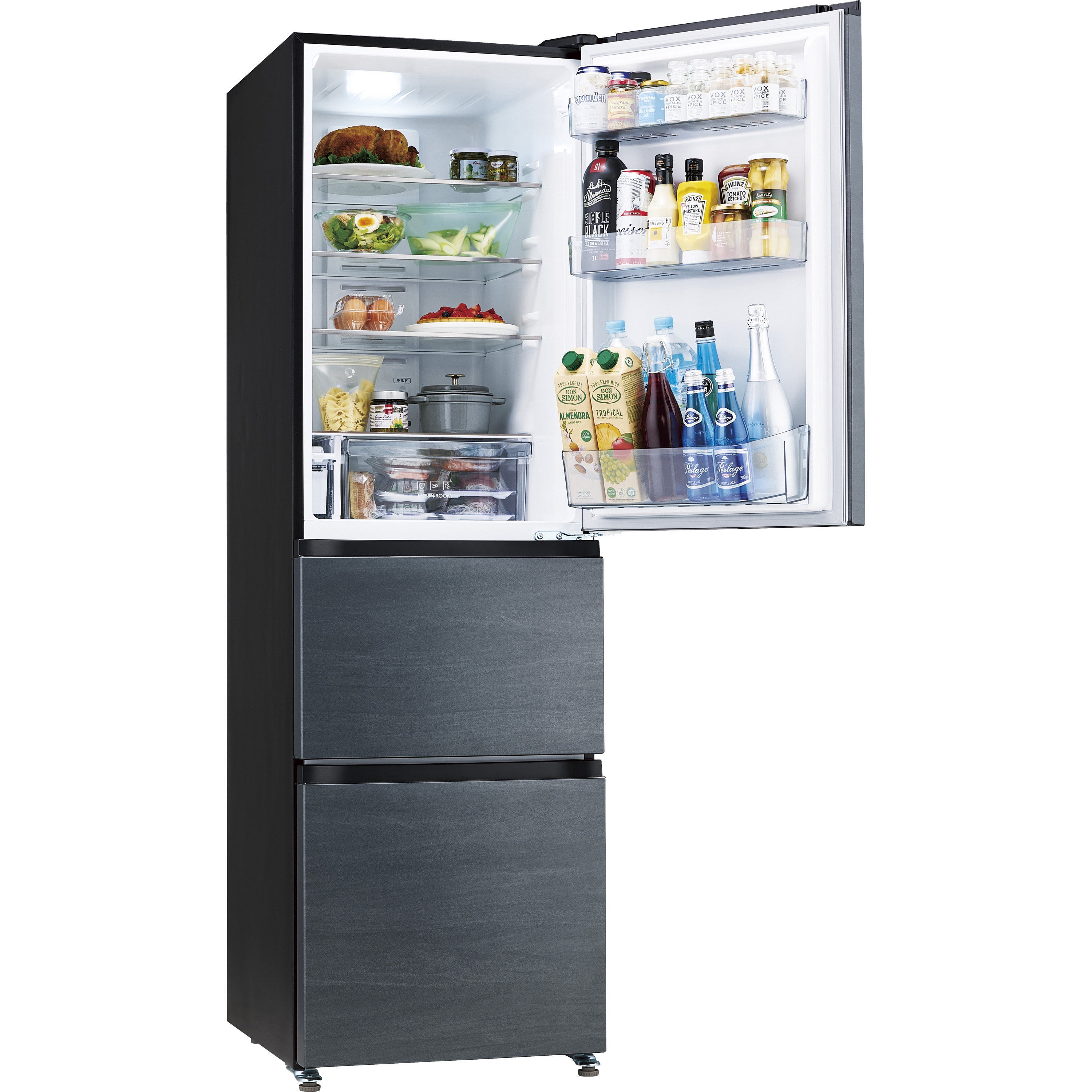 JR-CVM34CH 3ドアファン式自動製氷機能付き冷蔵庫 Haier