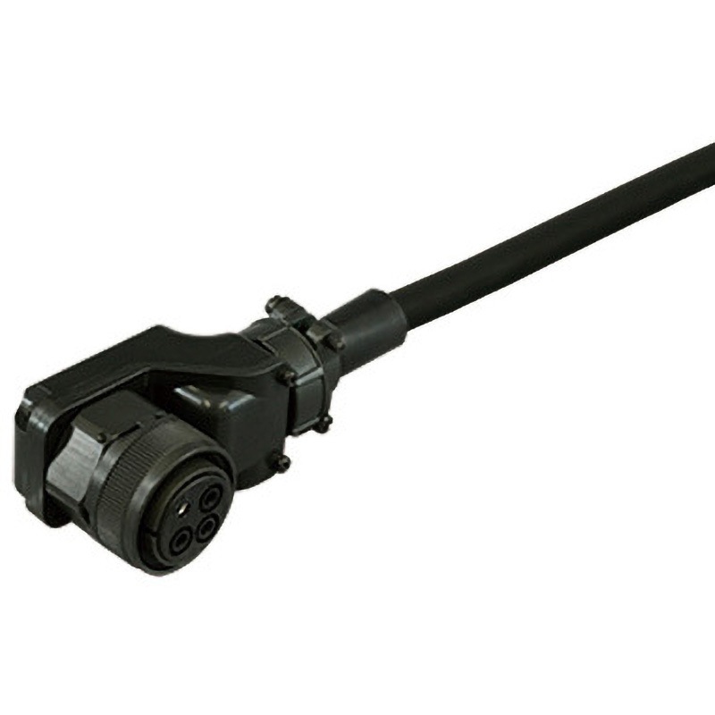 DSVPWS5LL-20R-003-E 三菱電機J4/J3対応電源ケーブル<直結><低背アングルプラグ><反負荷側><可動> ダイヤトレンド 長さ3m  DSVPWS5LL-20R-003-E