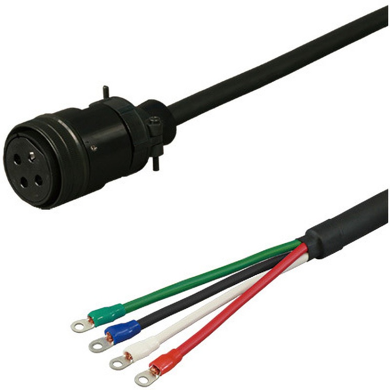 DSVPWS3-140M6-003-E 三菱電機J4/J3対応電源ケーブル<直結><ストレートプラグ><可動> ダイヤトレンド 長さ3m  DSVPWS3-140M6-003-E