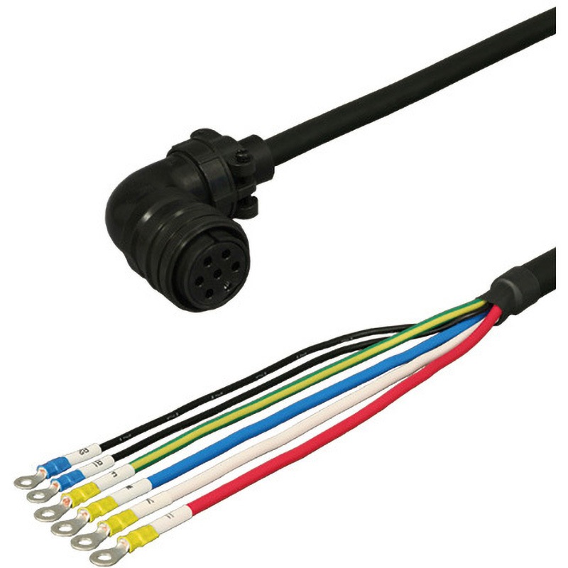 DSVPWS2L-55BM-003-E 三菱電機J4/J3/J2S対応電源ケーブル電磁ブレーキ付き<直結><アングルプラグ><反負荷側><可動> 1本 ダイヤトレンド 【通販モノタロウ】