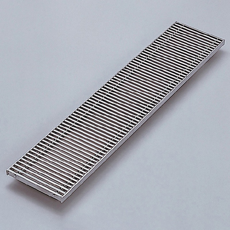 KNFT-歩道用-P17 ステンレスグレーチング KNFT(TBタイプ)ピッチ17mm カワグレ 荷重歩道用t 溝幅300mm
