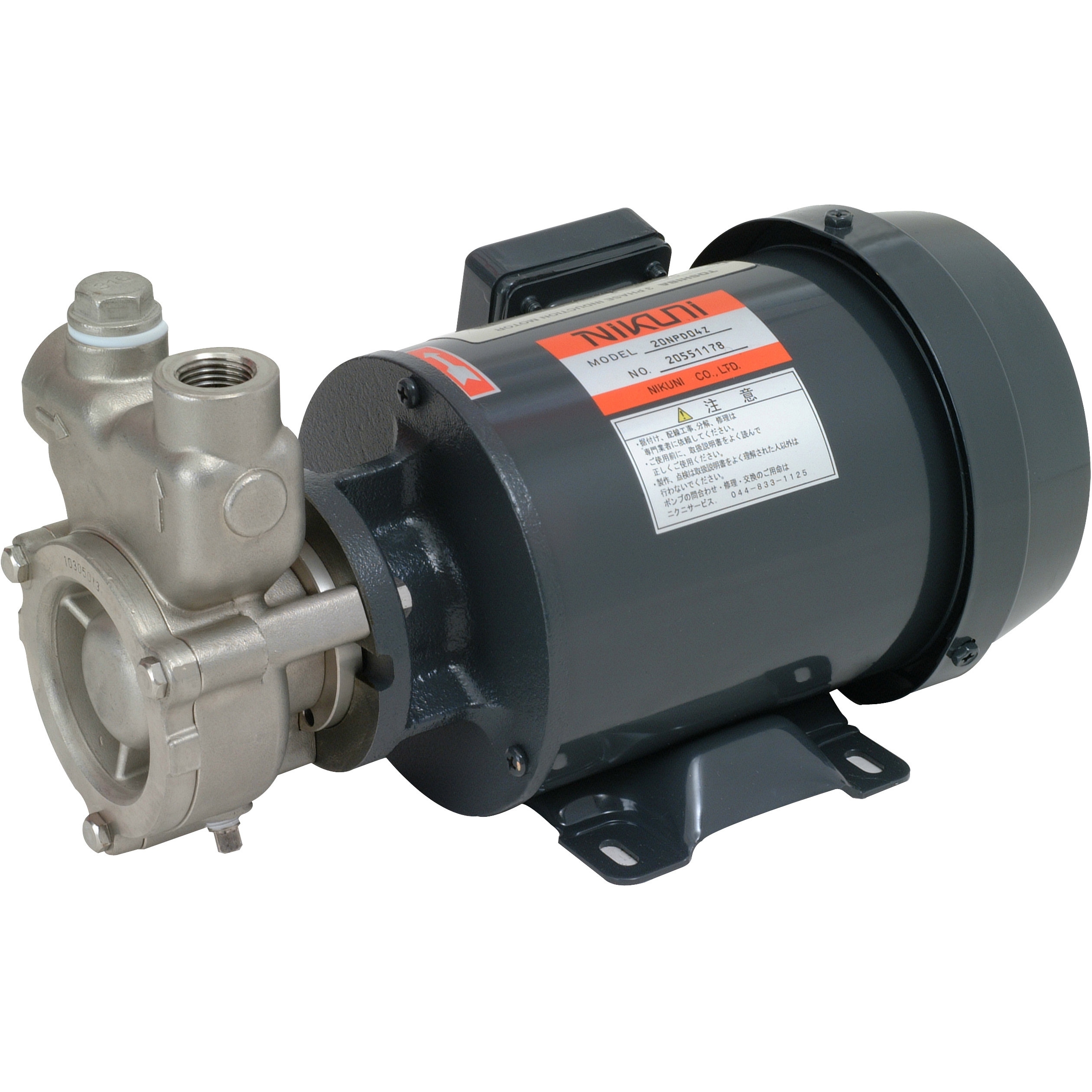 40NPD22Z 渦流タービンポンプNPD(中圧・ステンレス) ニクニ 吐出口径