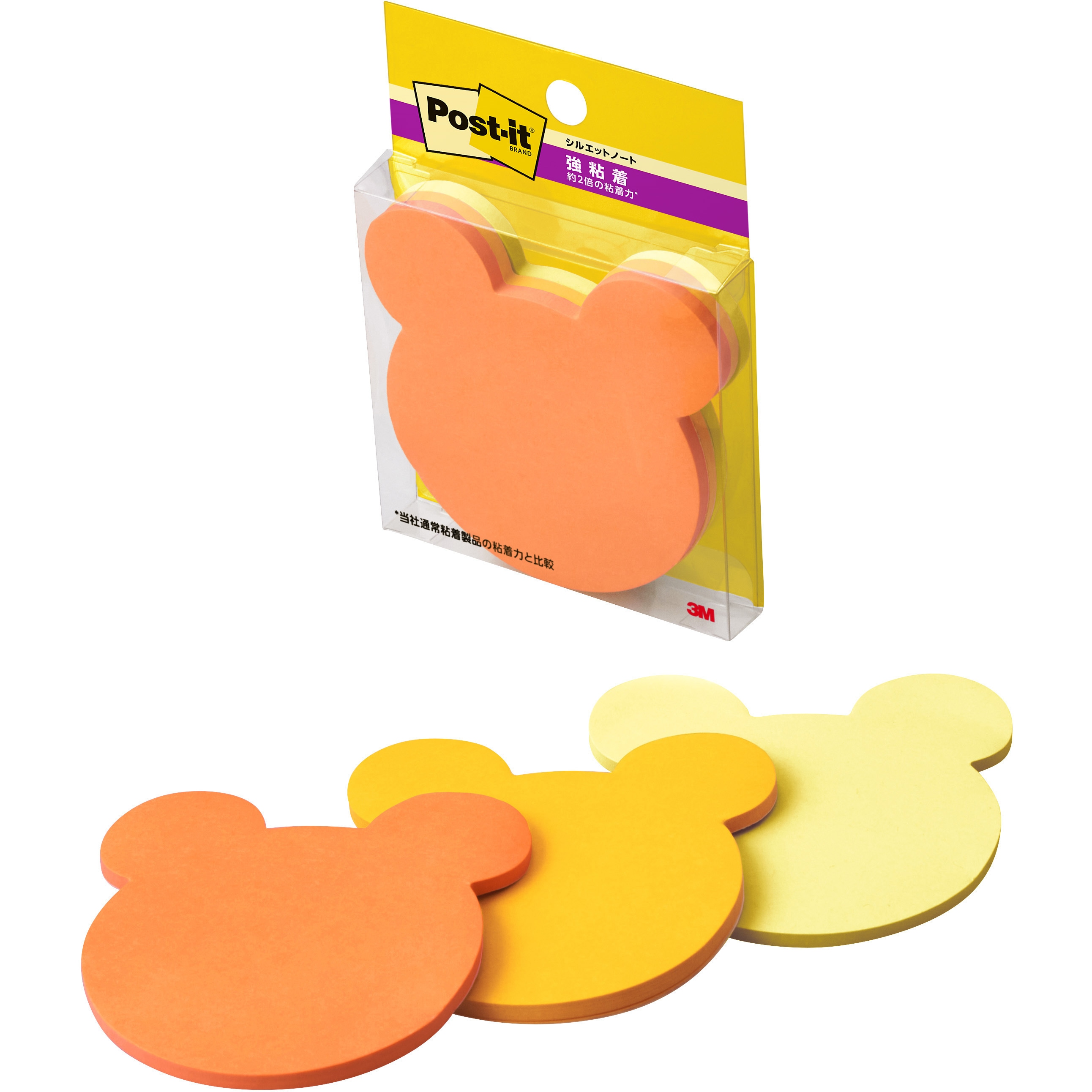 （まとめ） スリーエムジャパン ポストイット シルエットノート 強粘着 アップル〔×50セット〕(代引不可)