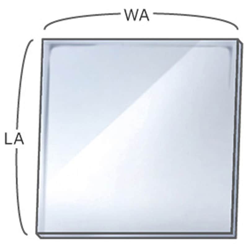 GPAZ-FL4F 【オーダー】フロートガラス(透明ガラス) 穴なし ノー