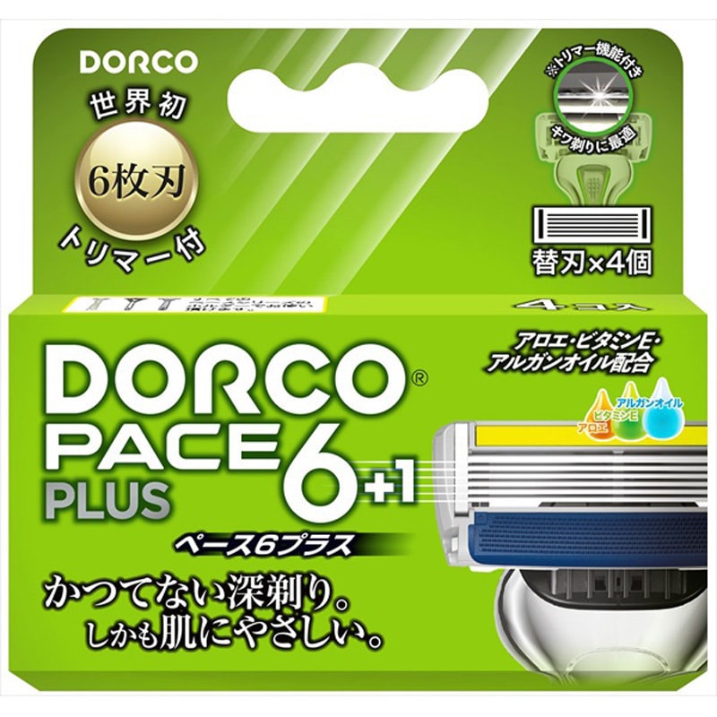 【単品14個セット】PACE6プラス替刃4個 ドルコ(代引不可)【送料無料】 PACE6プラス ドルコ 替刃タイプ 1パック(4個) - 【通販モノタロウ】