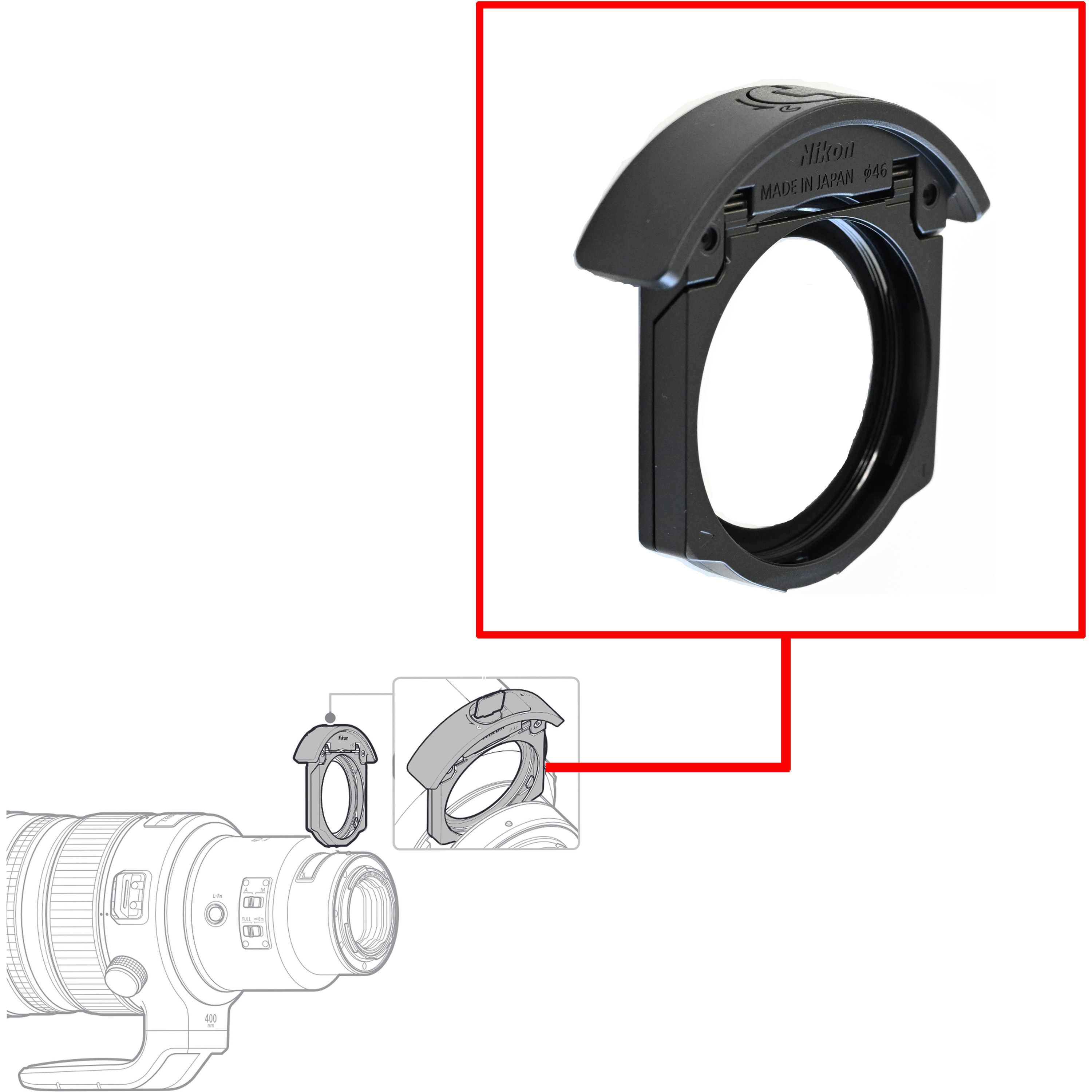 RPF0356 Z超望遠 フィルターホルダー 1個 Nikon(ニコン) 【通販