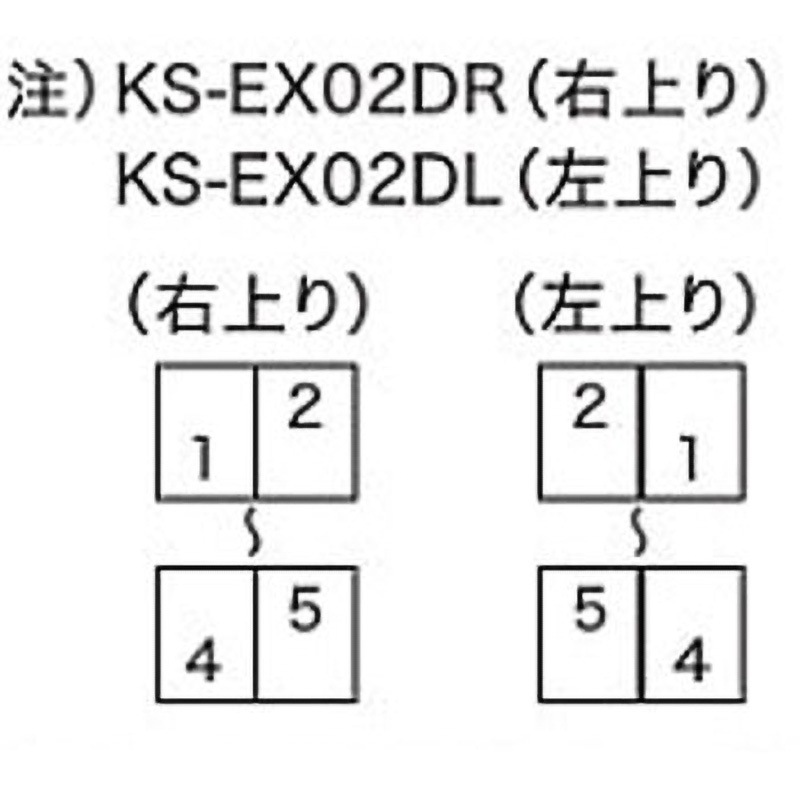 KS-EX02DL-5/4 階数表示板 踊場用 1個 NASTA(ナスタ) 【通販モノタロウ】