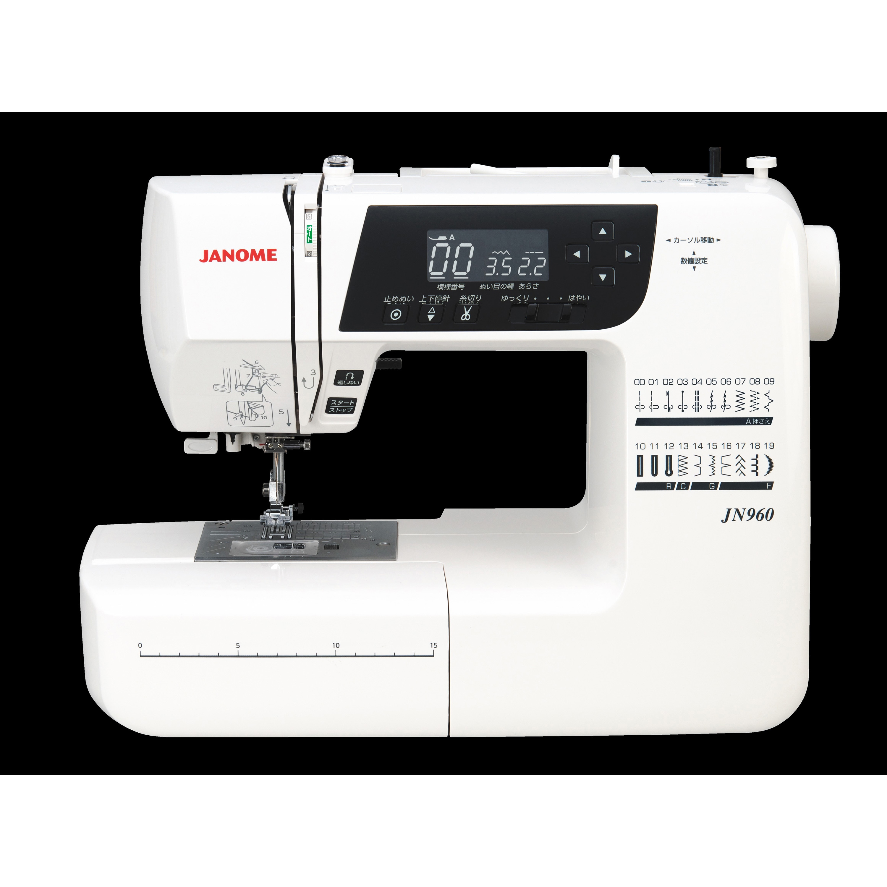 JN960 コンピュータミシン 1台 ジャノメ (蛇の目) 【通販モノタロウ】