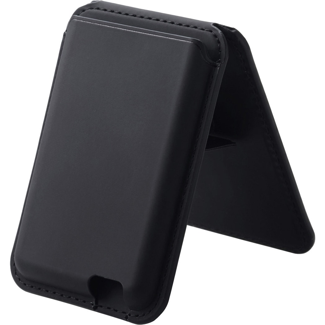   カード スマホ MagSafe iPhone ブラック AMS-MAGWSBK カードケース スマホスタンド MagSafe iPhone用 2～3枚