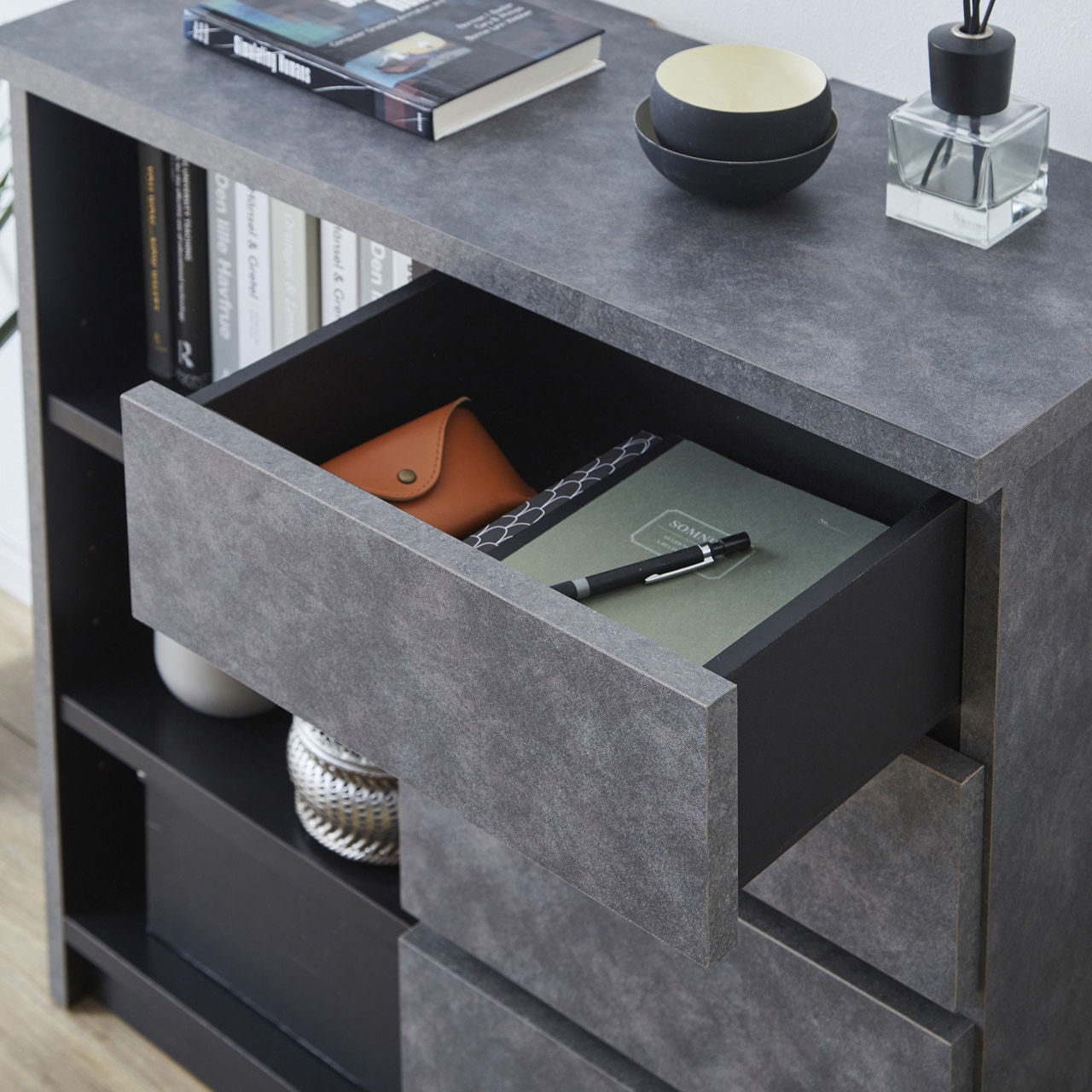 SH-24-0199-BR 日本製 トロール 80キャビネット サンコウ ブラウン色   SH-24-0199-BR