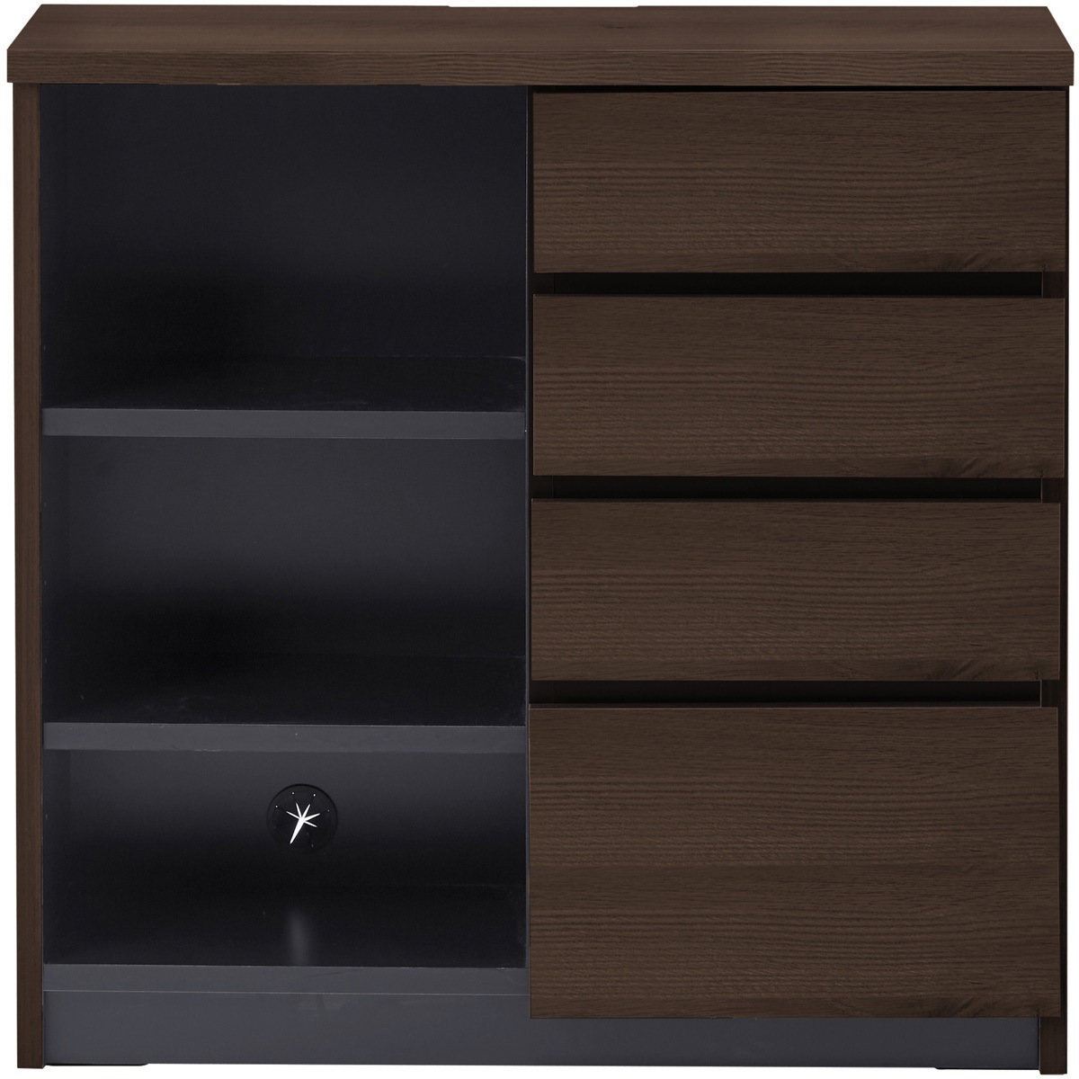 SH-24-0199-BR 日本製 トロール 80キャビネット サンコウ ブラウン色   SH-24-0199-BR