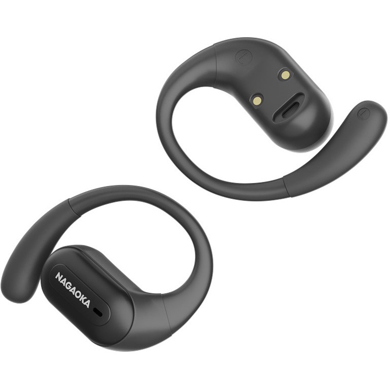 nwm GO オープンイヤー型 完全ワイヤレスイヤホン フォグブラック nwm GO ワイヤレスイヤホン（フォグ ブラック） Amazon.co.jp