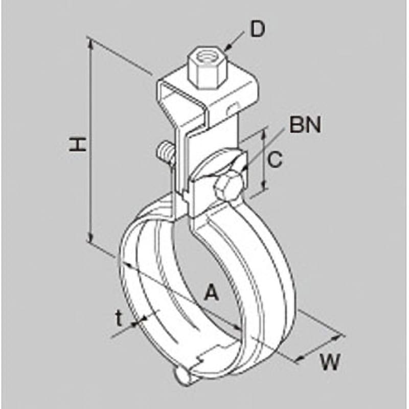 HHT50SX 蝶番式音ナインSX吊バンド タン付 昭和コーポレーション 呼び