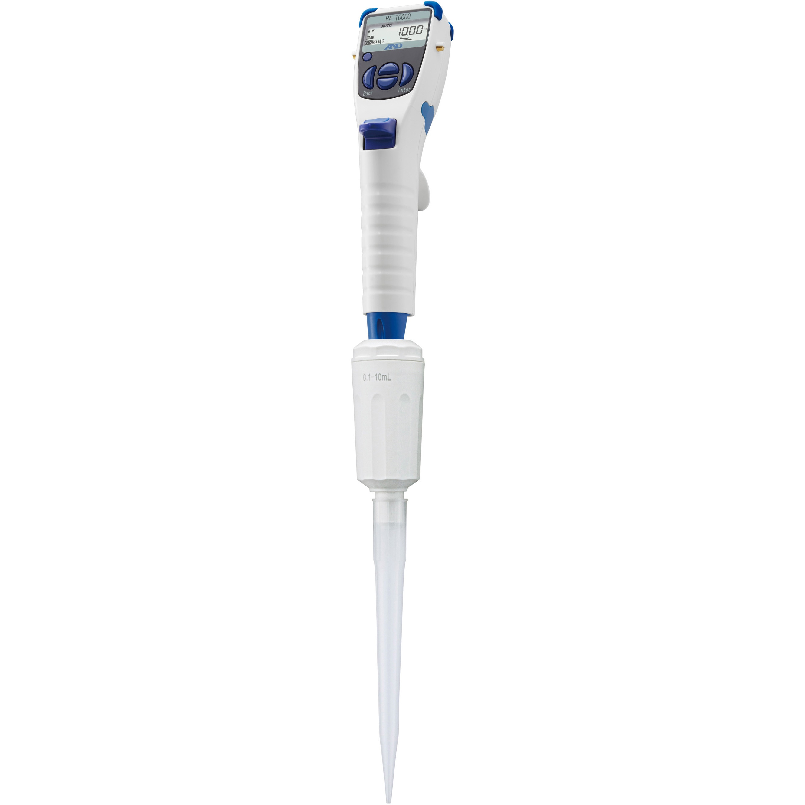 A&D 電動ピペット Electronic Pipette動作品 付属チップ付き PA10000-00A00(一般校正書類付き 3点*10回) 電動ピペット/マイクロ