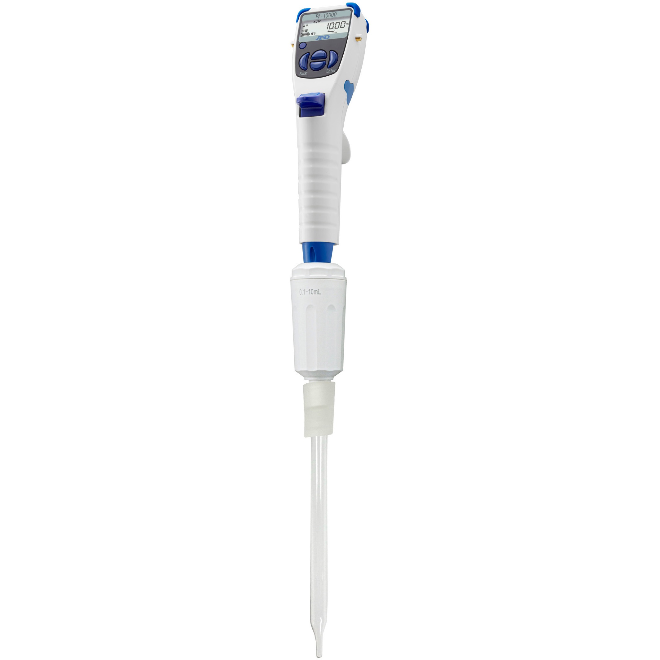 A&D 電動ピペット Electronic Pipette動作品 付属チップ付き PA10000-00A00(一般校正書類付き 3点*10回) 電動ピペット/マイクロ
