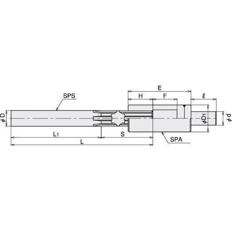 SPS-A-12 ユニバーサルジョイント ジョインスライドSPSA 1個 三好