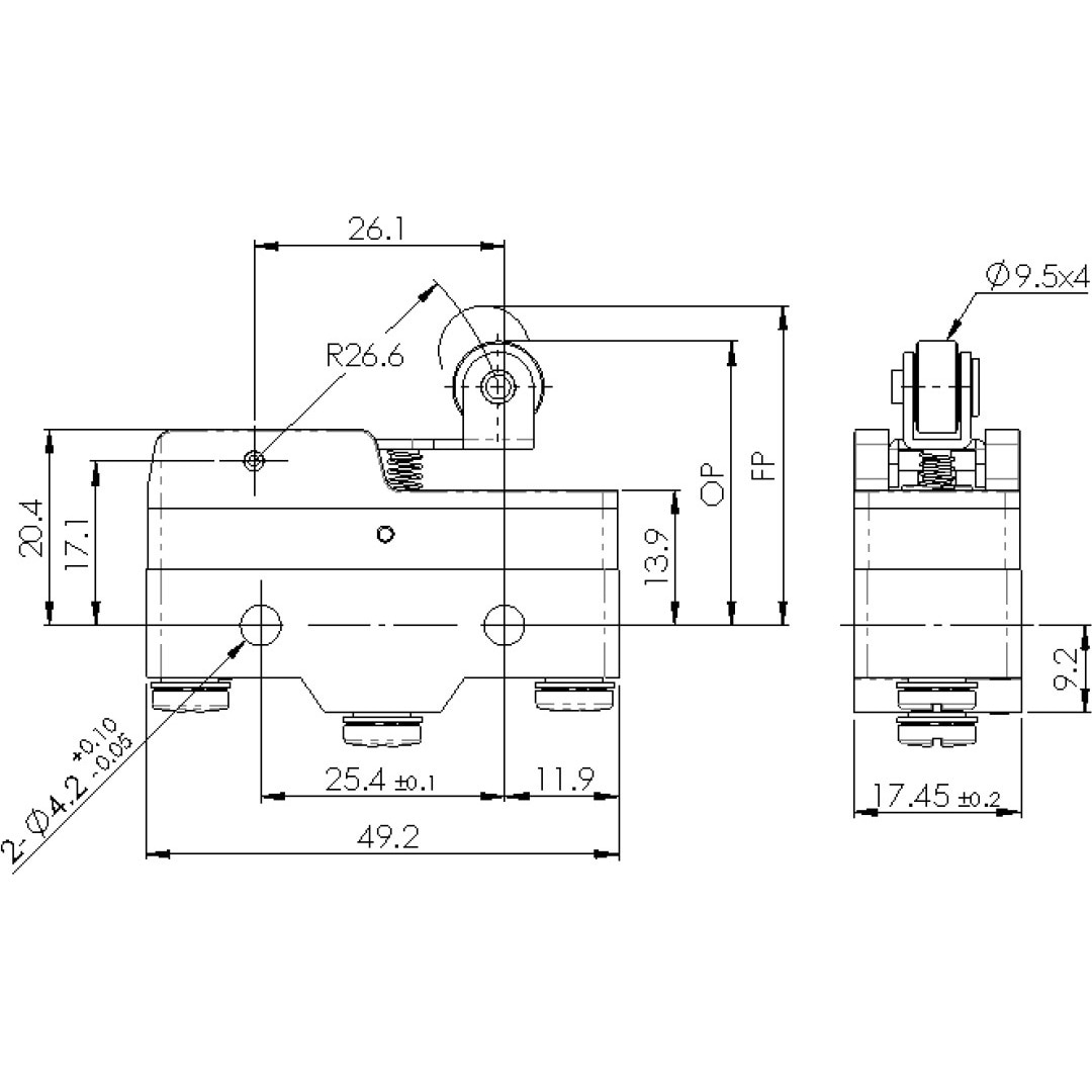 マイクロスイッチ 1個 モノタロウ 【通販モノタロウ】