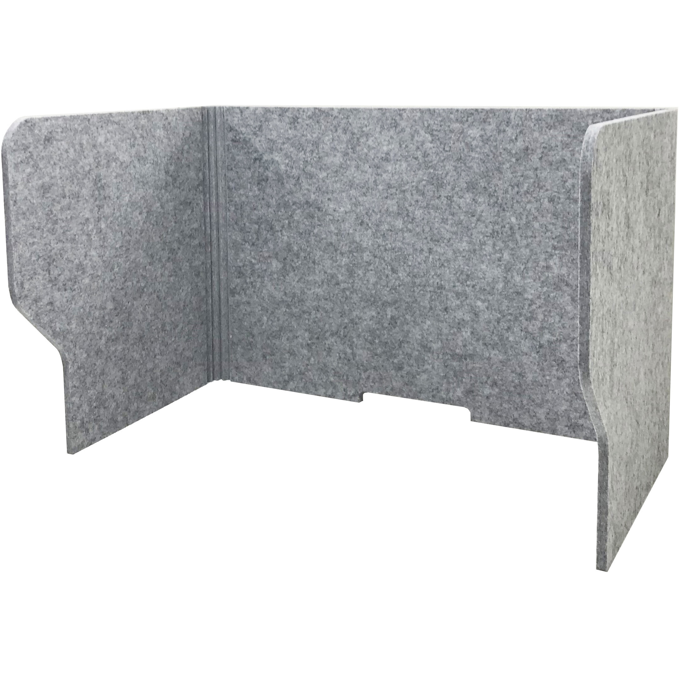 BST-800-P04GY フェルメノン 卓上型吸音集中ブーススタンド ドリックス グレー色 ポリエステル 厚さ12mm 1台 BST-800-P04GY