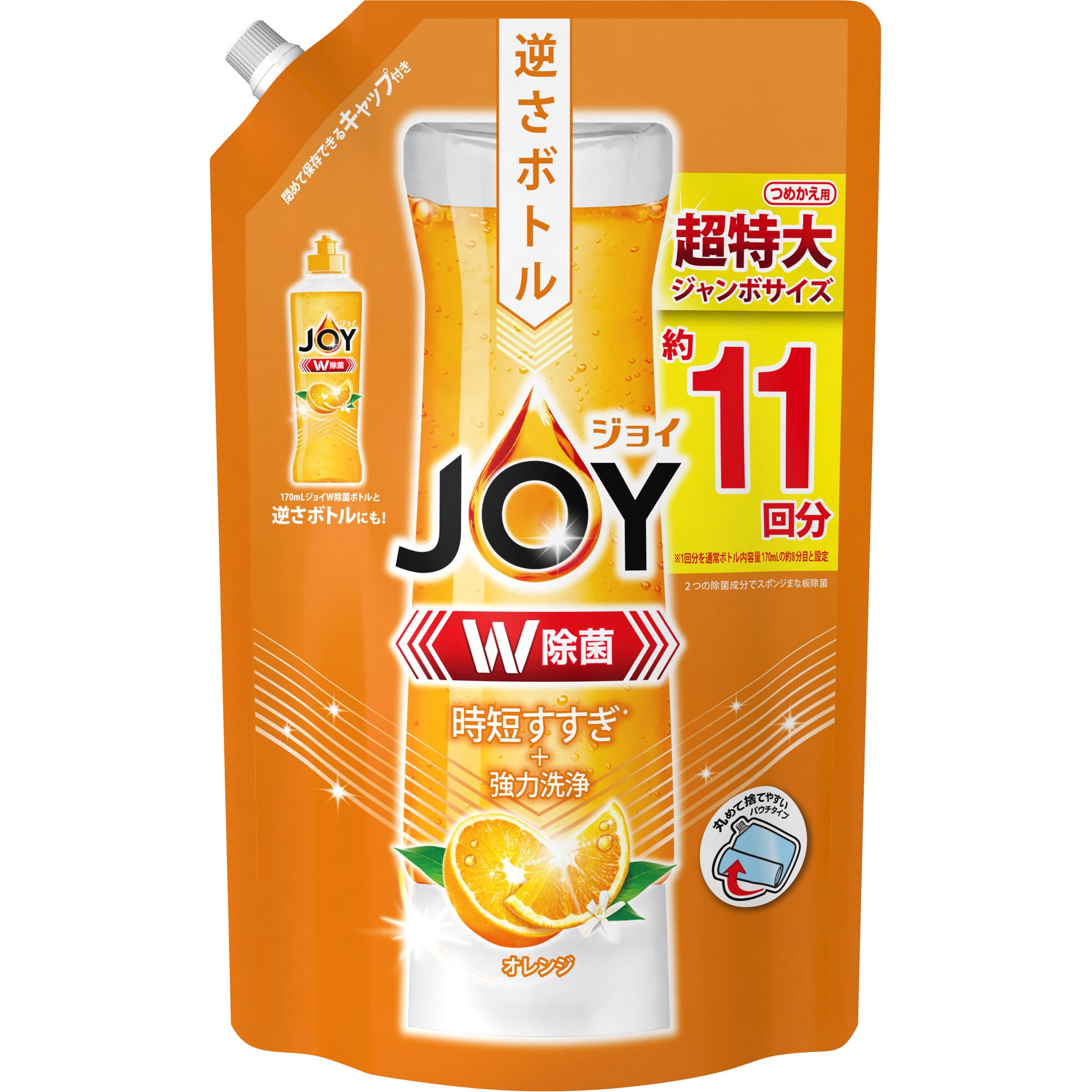 除菌ジョイコンパクト P&G 詰替用 液体タイプ 香りオレンジ 超ジャンボサイズ 1個(1425mL×6個) - 【通販モノタロウ】