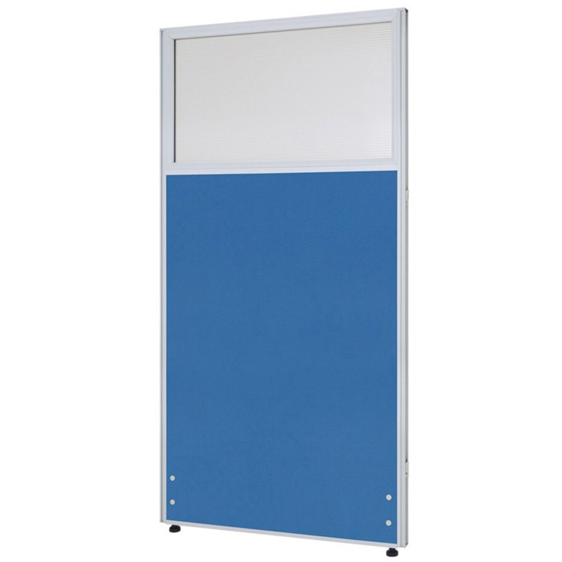 PPN0714-BL クロス上部半透明ローパーテーション カグクロ ブルー色 質量7.2kg 高さ1400mm  PPN0714-BL