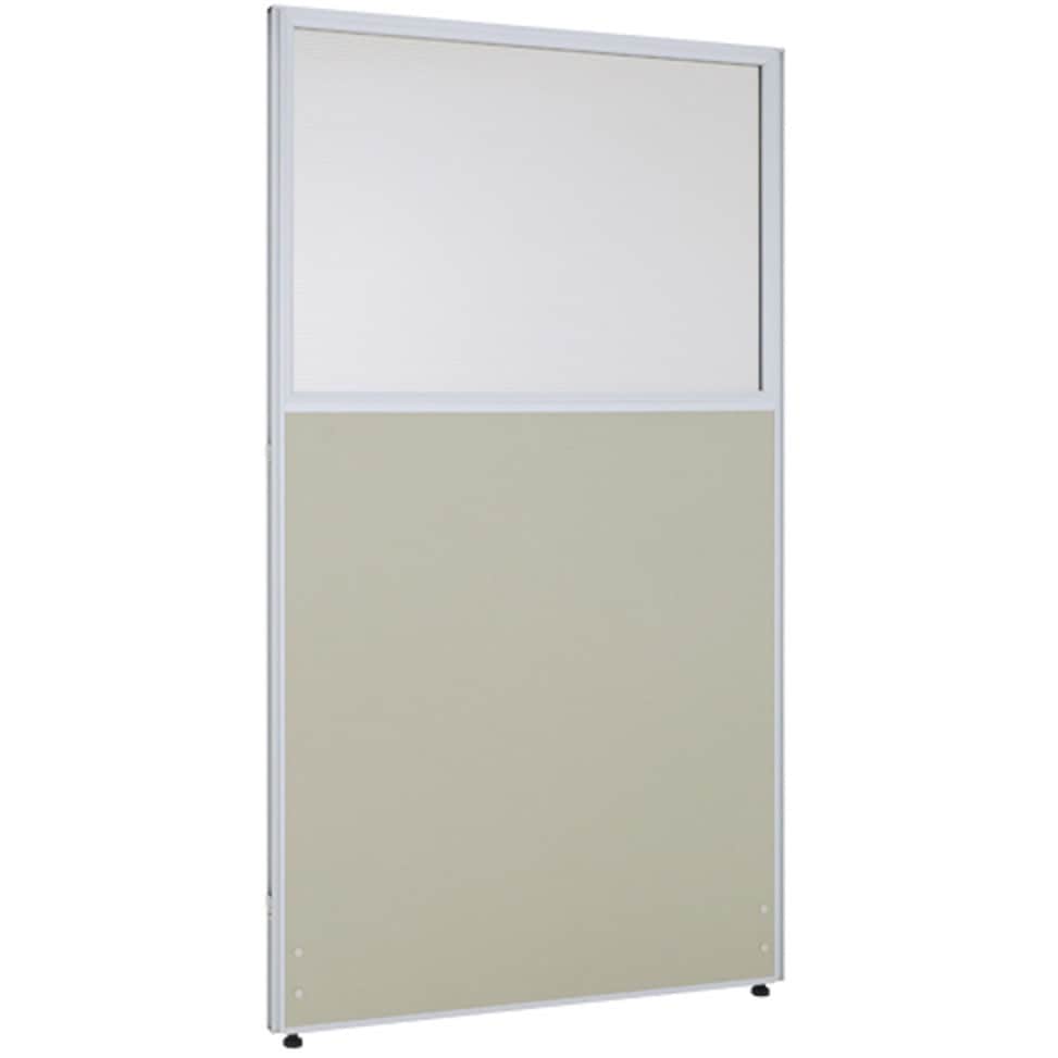 PPN0916-LG クロス上部半透明ローパーテーション カグクロ ライトグレー色 質量8.6kg 高さ1600mm  PPN0916-LG