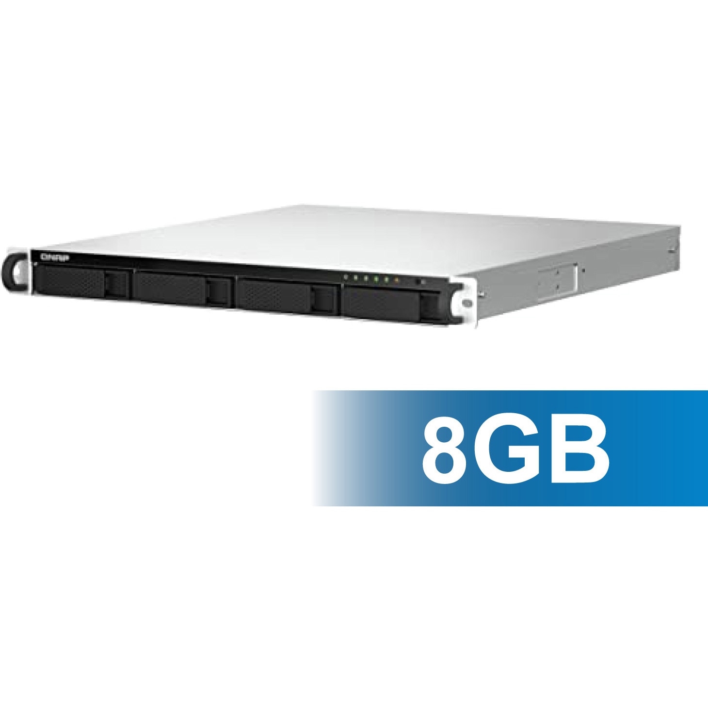 T464UR8GM404 QNAP NAS TS-464U-RP-8G ミドル QNAP 容量16TB(4TB