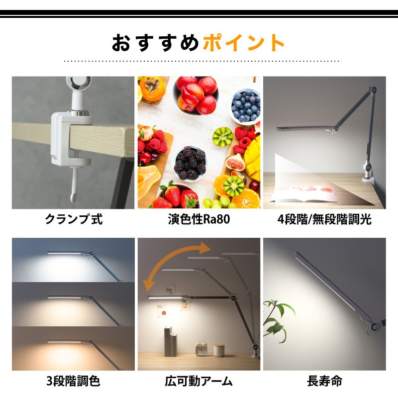 wasser light90 wasser90クランプ式LEDライト 1個 TAIGASHOJI(大河商事