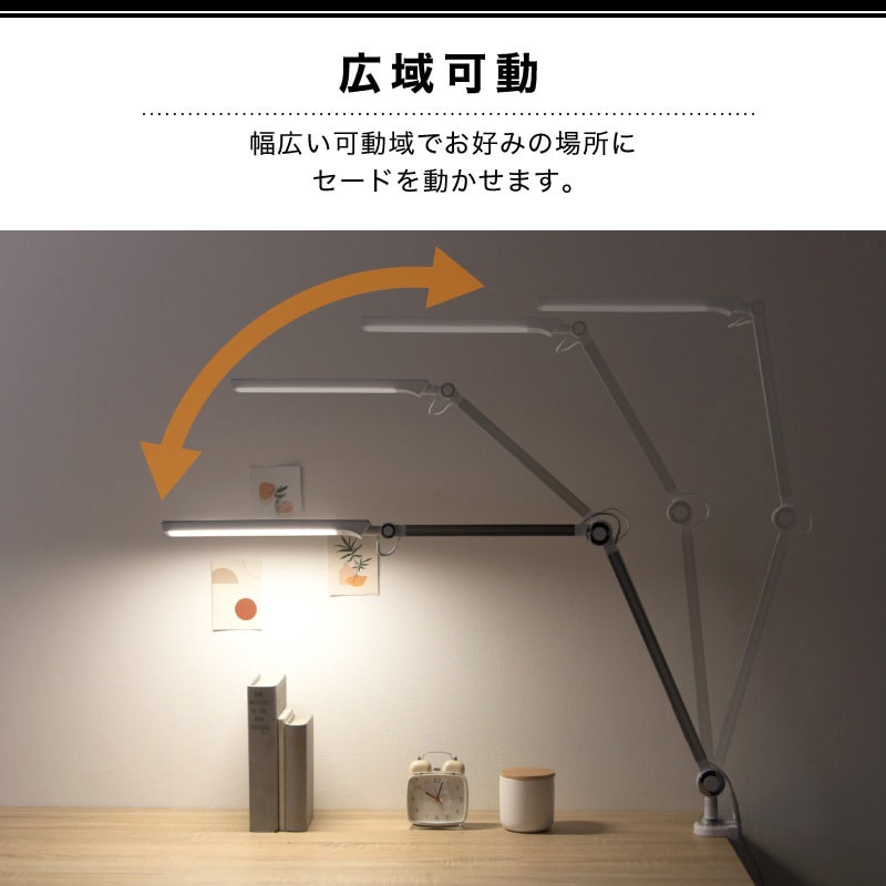 wasser light90 wasser90クランプ式LEDライト 1個 TAIGASHOJI(大河商事