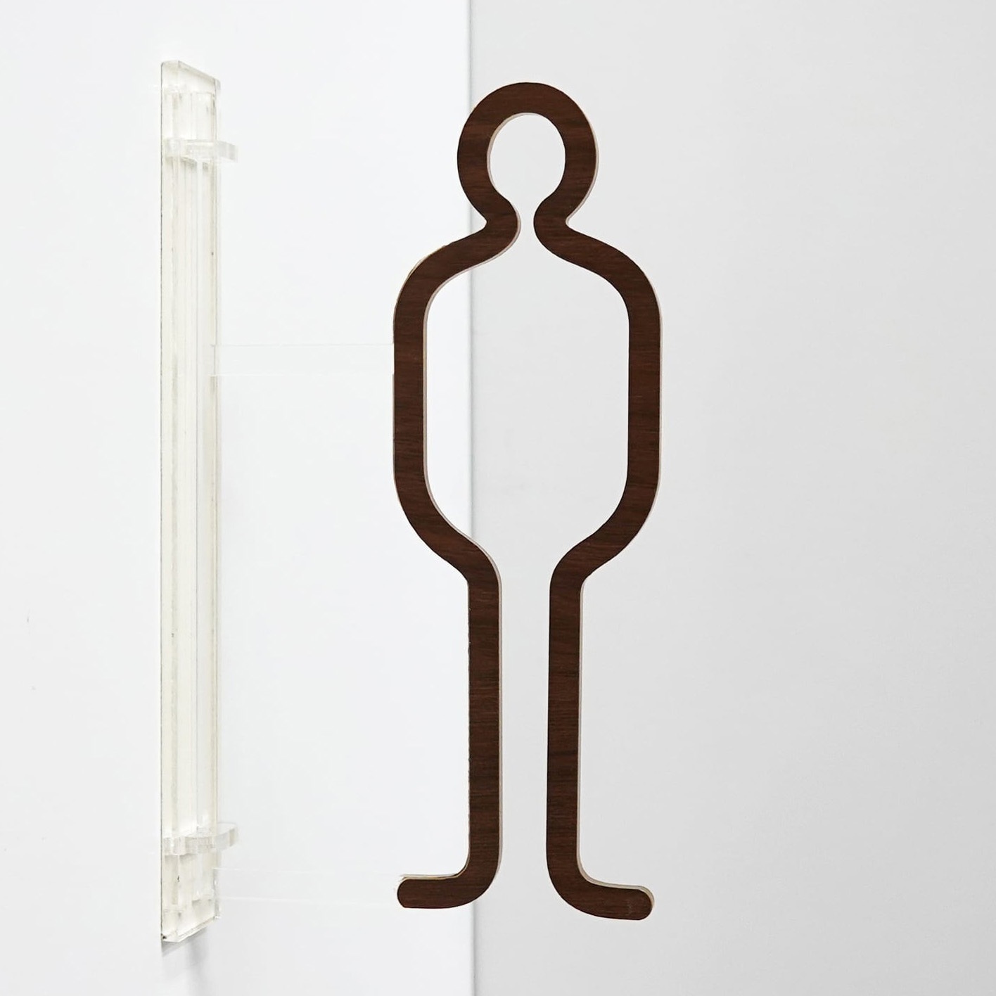 1way-0006-RW ツケレルン 1Wayピクトサイン 西崎ベース 男子トイレ 両面テープ(付属) 厚さ3mm  1way-0006-RW