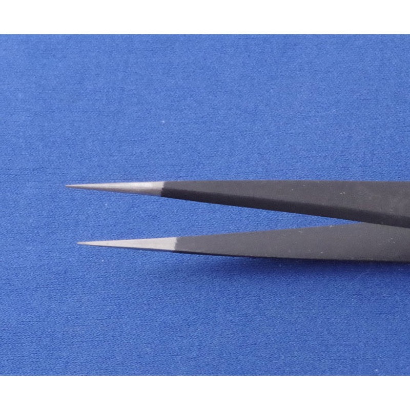 ESD-16 精密ピンセット 防錆皮膜 ナリカ 非磁性・耐酸性 ステンレス製