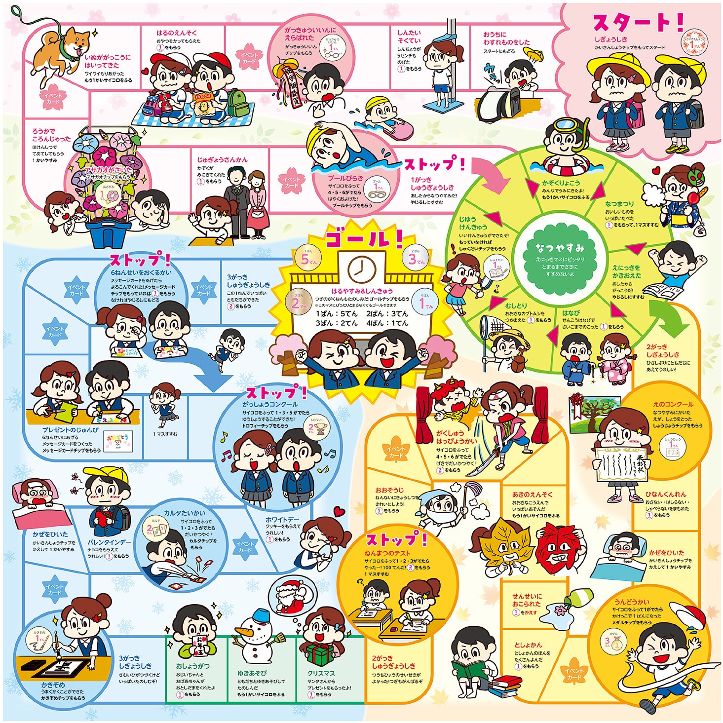 9457 わくわく小学校すごろく 1個 アーテック(学校教材・教育玩具) 【通販モノタロウ】